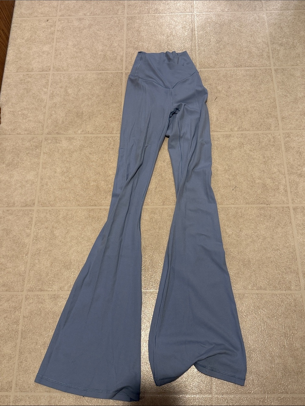 aerie High-Waist Flare Yoga Pants in Slate Blue XXS